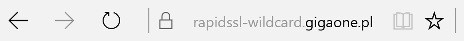 Połączenie SSL w przeglądarce Microsoft Edge