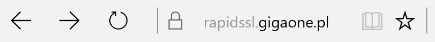 Połączenie SSL w przeglądarce Microsoft Edge
