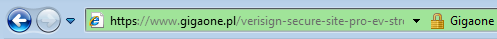 VeriSign Secure Site Pro EV