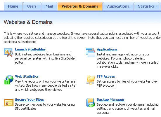 Websites & Domains / Secure Your Sites / Secure connections to your websites using SSL certificates