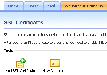 Add SSL Certificate