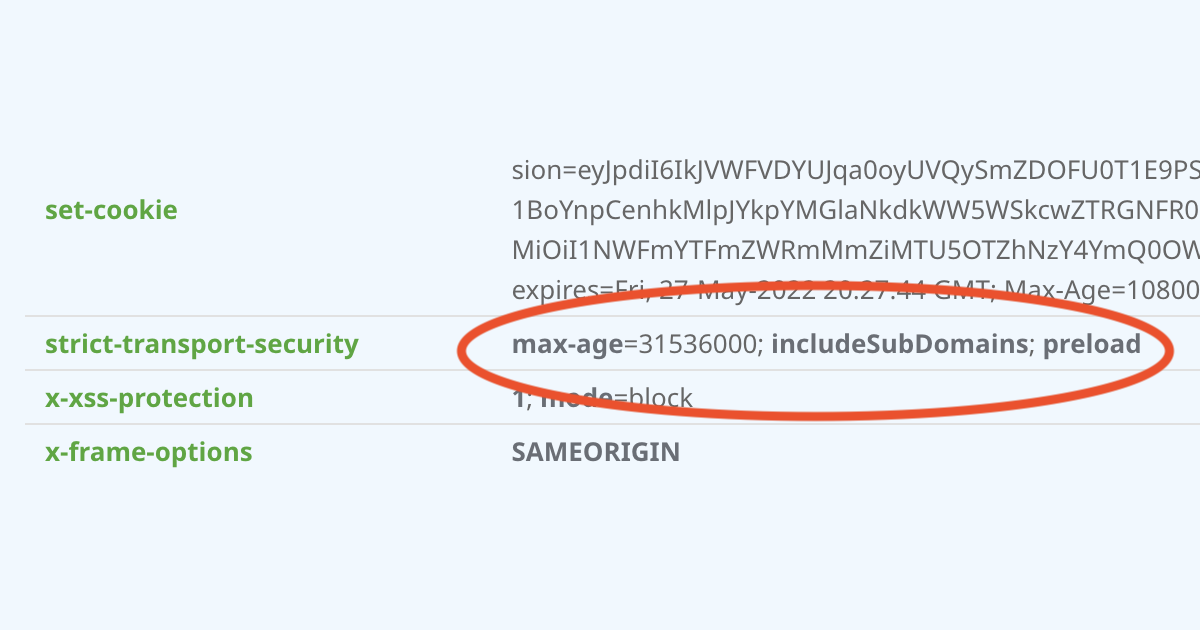 Nagłówek Strict-Transport-Security