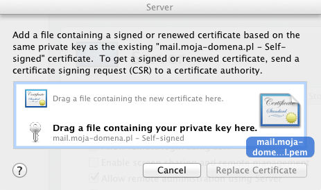 Manage Certificates...